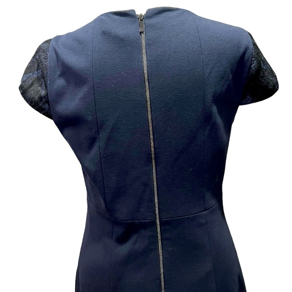 Ellie Tahari cocktail / Career dress navy blue size 6. Brand new with tag - Picture 4 of 12